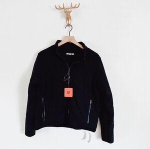 Three Dots Women's Black Full Zip Puffer Jacket Size Medium NWT